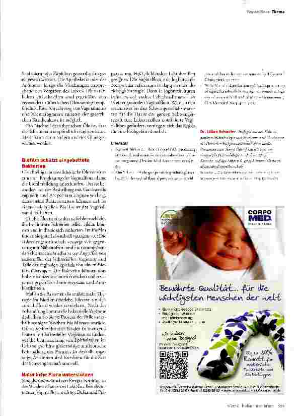 Vorschauseite 4: Die Vaginalflora und ihre Bedeutung in der Schwangerschaft