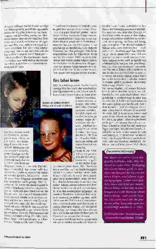Vorschauseite 2: Eine Kindheit im Schatten der NormalitätLeben mit einem Stoma