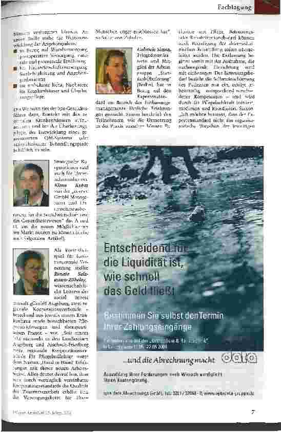 Vorschauseite 2: Pflege im Zeitalter der DRGs Kompetenzen stärken, Fragen klären, Kooperationen wagen
