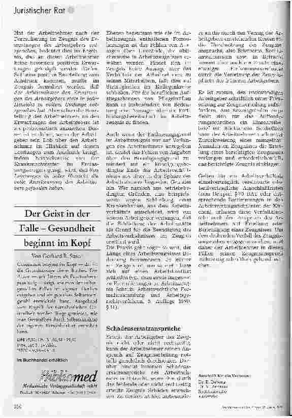 Vorschauseite 3: Das Arbeitszeugnis