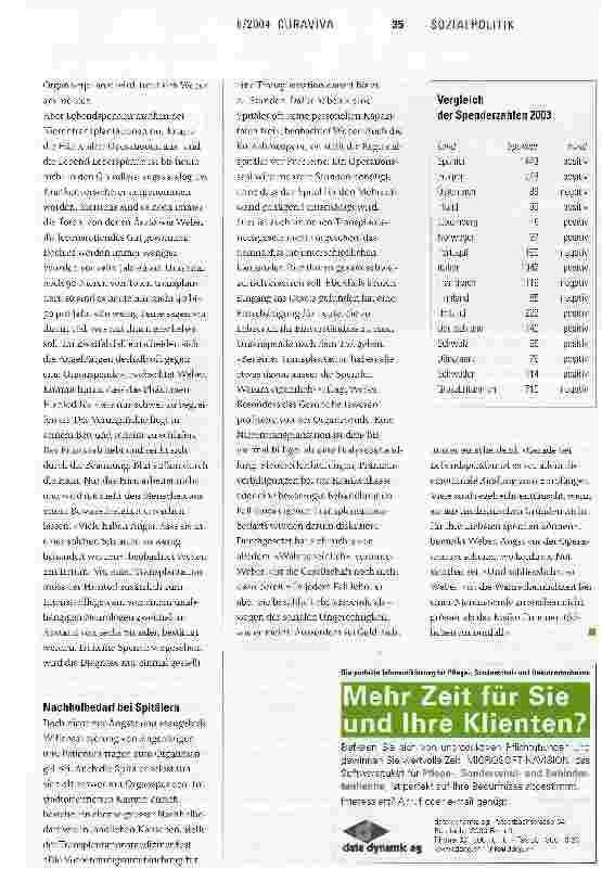 Vorschauseite 2: Jedes Jahr ein Dutzend ToteTransplantation Pro: Warum im grössten Transplantationszentrum der Schweiz Organe fehlen