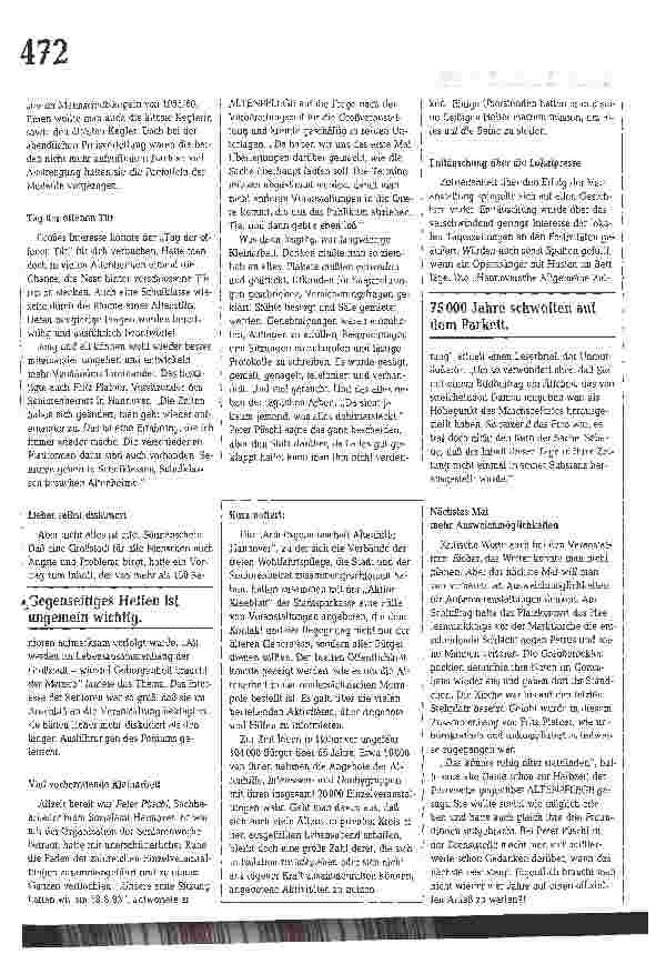 Vorschauseite 3: Senioren-Festwoche: Freude trotz Regen