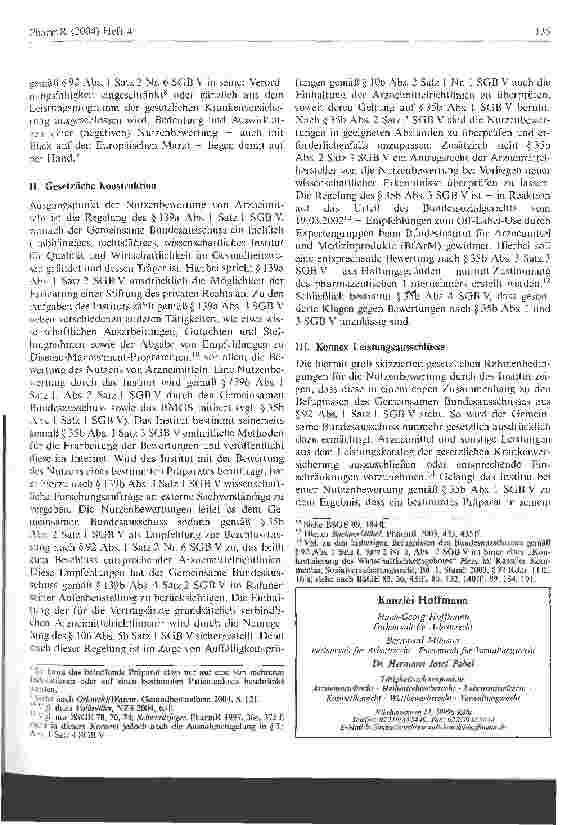 Vorschauseite 2: Die Nutzenbewertung von Arzneimitteln gemäß §35b SGB V