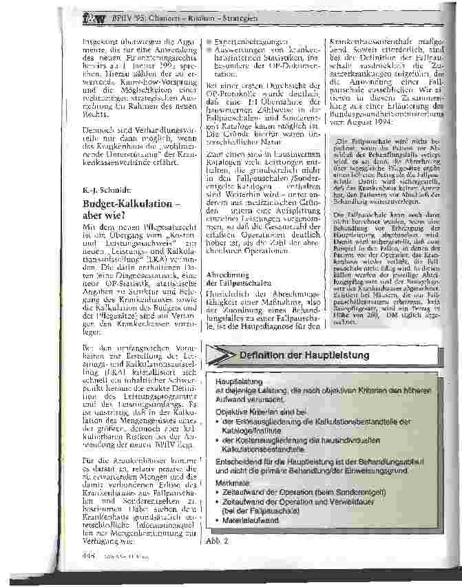 Vorschauseite 5: BPflV 95: Chancen, Risiken, Strategien f & w Seminar zur Bundespflegesatzverordnung 95