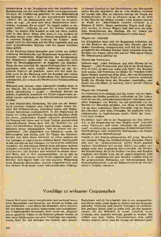 Vorschauseite 2: Fragen der Selbsterziehung in der Schwesternschule