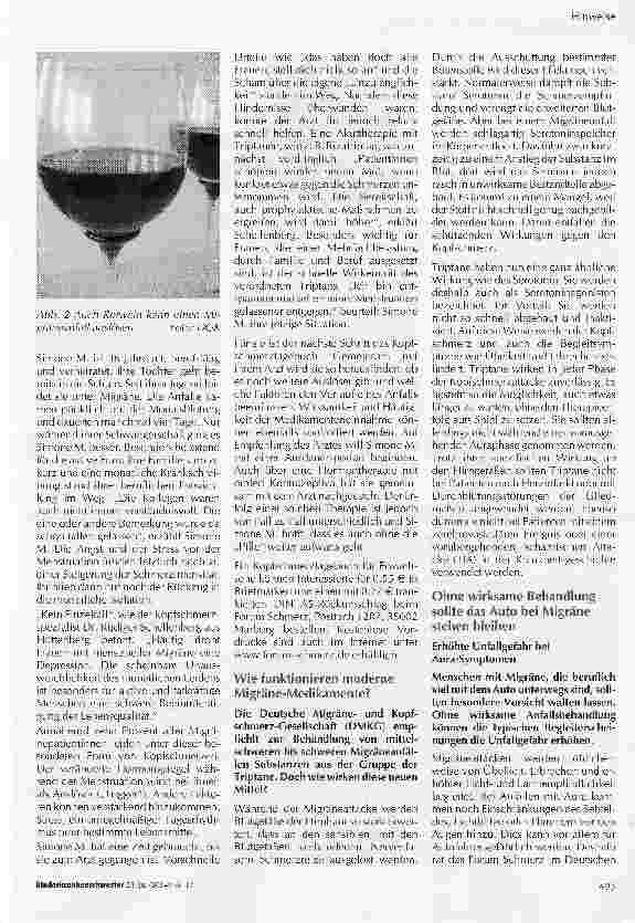 Vorschauseite 2: Migräne. Mit Migräne leben