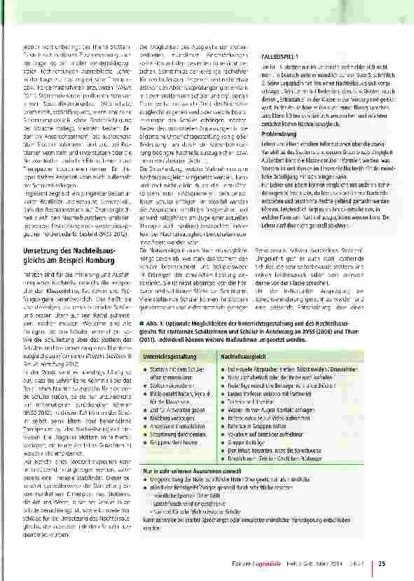 Vorschauseite 2: Stottern und Schule
