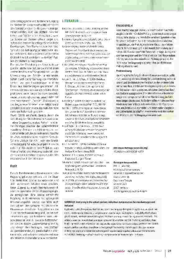 Vorschauseite 4: Stottern und Schule