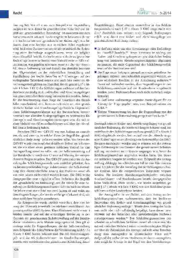Vorschauseite 2: Schlichtungsausschuss Bund gemäß § 17 c Absatz 3 KHG