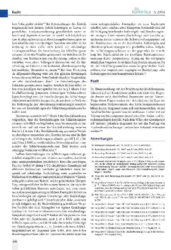 Vorschauseite 5: Schlichtungsausschuss Bund gemäß § 17 c Absatz 3 KHG