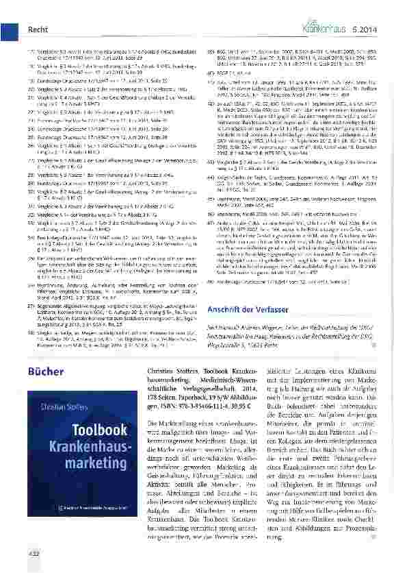 Vorschauseite 6: Schlichtungsausschuss Bund gemäß § 17 c Absatz 3 KHG