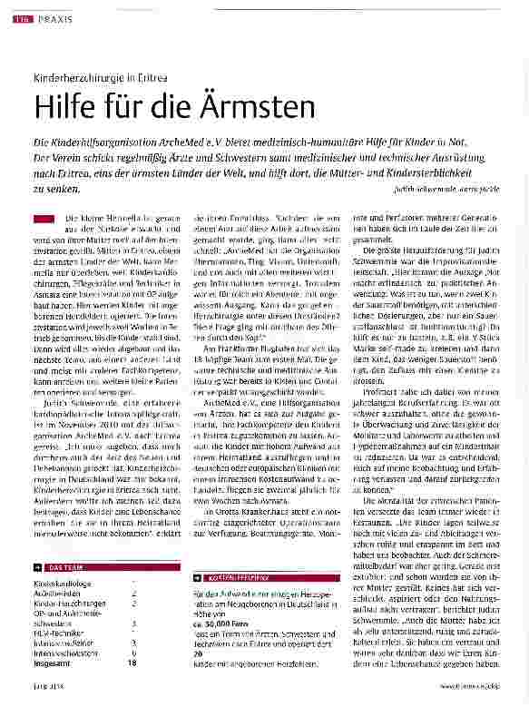 Vorschauseite 1: Hilfe für die Ärmsten