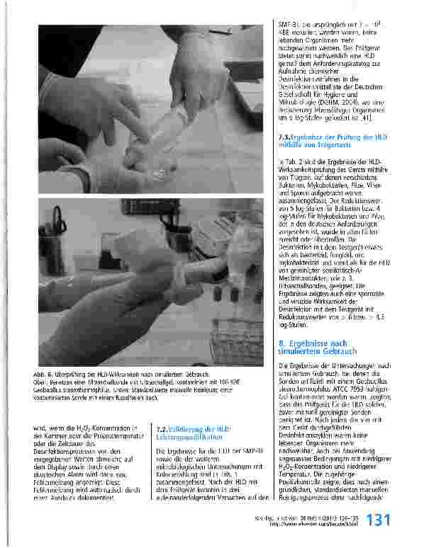 Vorschauseite 6: Automatische, validierte, nicht-toxische Highlevel-Desinfektion (HLD) von Ultraschallsonden
