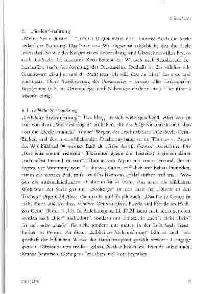 Vorschauseite 6: SEELSORGE MIT ALTEN MENSCHEN -EIN BEITRAG AUS DER SICHT EINER ALTENPFLEGEORGANISATION