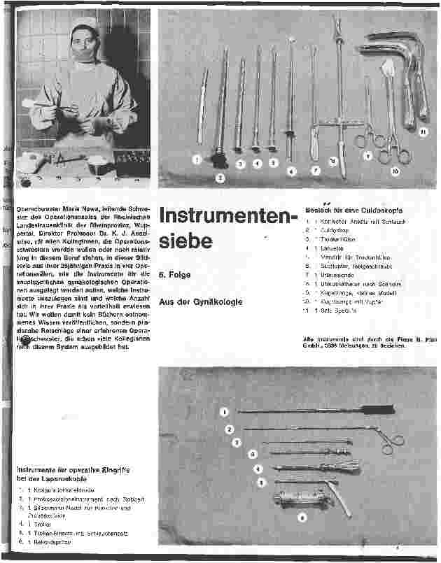 Vorschauseite 1: Instrumentensiebe 6. Folge: Aus der Gynäkologie