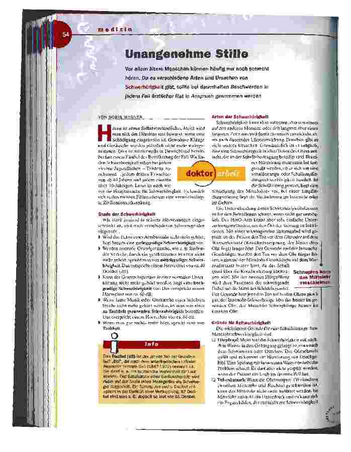 Vorschauseite 1: Unangenehme Stille Schwerhörigkeit