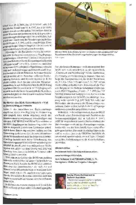 Vorschauseite 2: Ersparte Verpflegung vom Heimentgelt abziehen