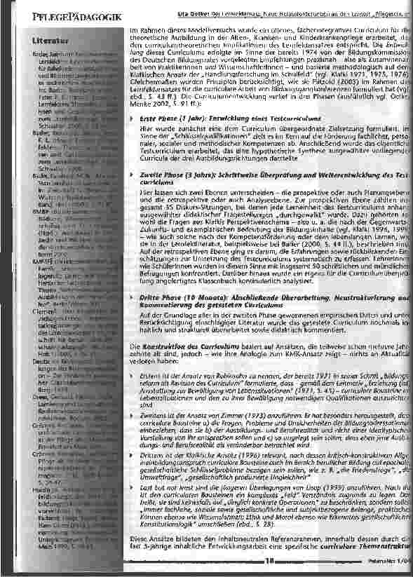 Vorschauseite 5: Der Lernfeldansatz Neue Herausforderungen an den Lernort Pflegeschule