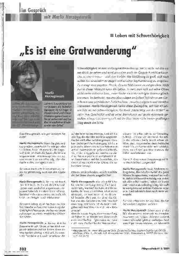 Vorschauseite 1: Es ist eine Gratwanderung