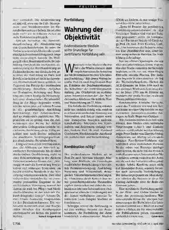 Vorschauseite 2: Wettbewerb um den Wert Gesundheit