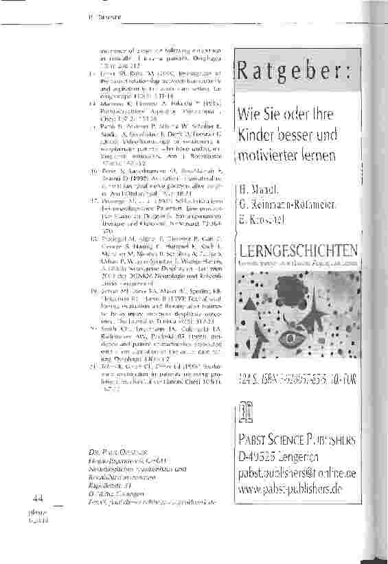 Vorschauseite 5: Annähernd 50% der Intensivpatienten sind nach der Extubation aspirationsgefährdet