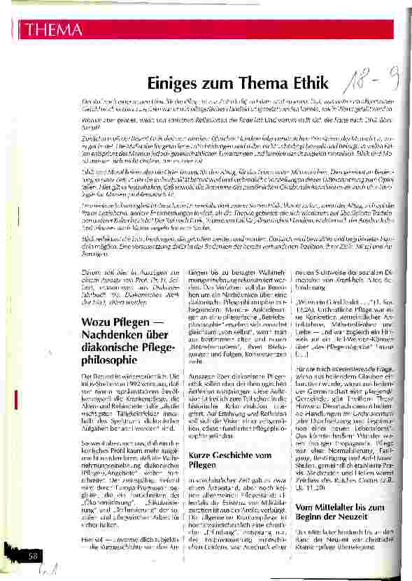 Vorschauseite 1: Einiges zum Thema Ethik Auszug aus einem Aufsatz