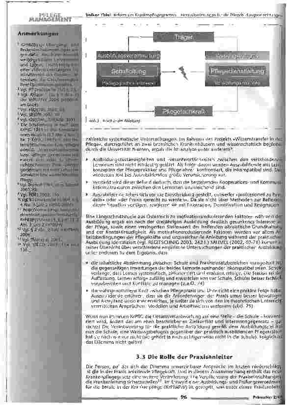 Vorschauseite 4: Reform des Krankenpflegegesetzes Herausforderungen für die Pflegebildungseinrichtungen
