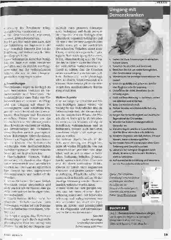 Vorschauseite 2: Die Wahrnehmung Demenzkranker