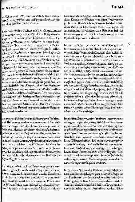 Vorschauseite 2: Psychosoziale Interventionen in Gerontologie und Pflege