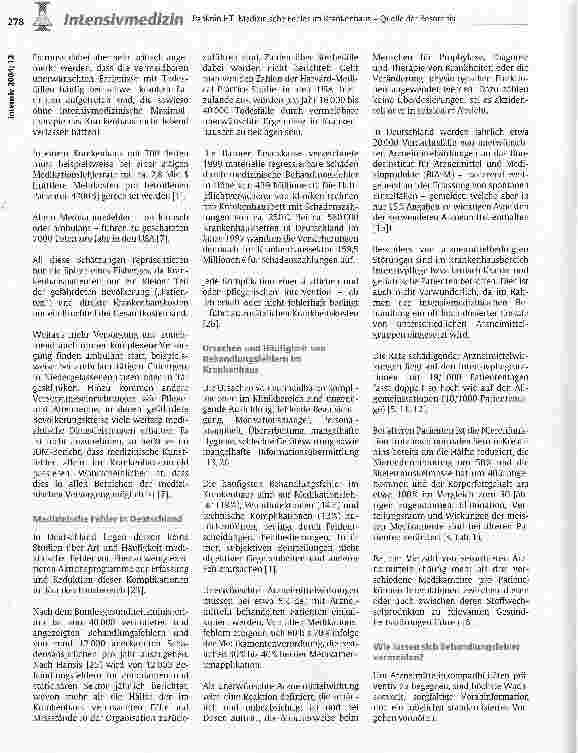 Vorschauseite 2: Medizinische Fehler im Krankenhaus -Quelle der Besorgnis