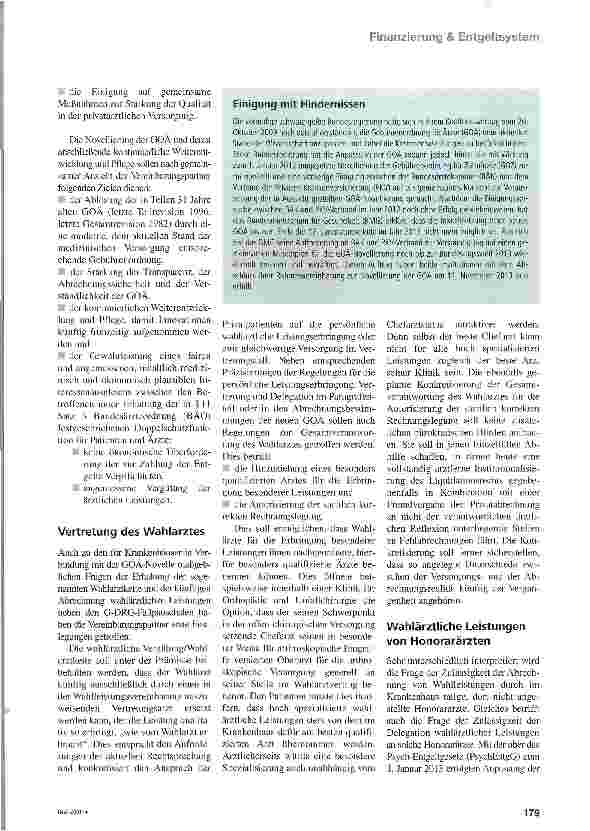 Vorschauseite 2: Kommt die neue GOÄ?