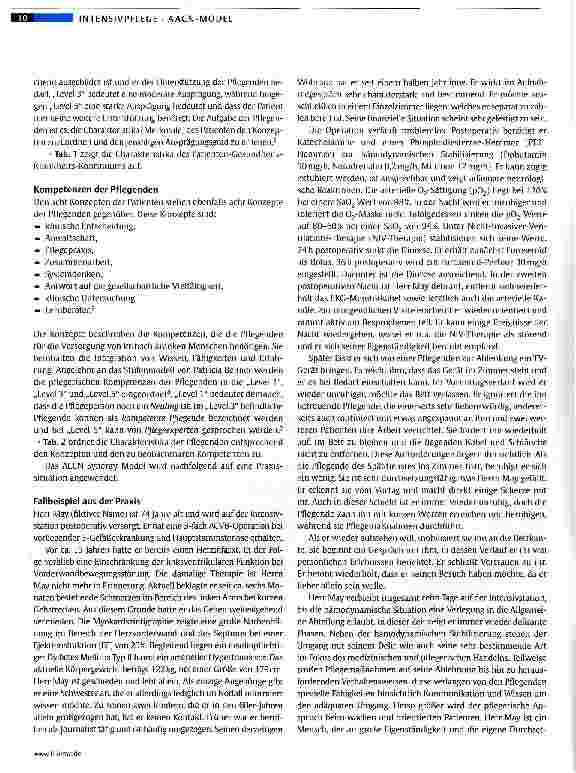 Vorschauseite 3: Das AACN Synergy Model