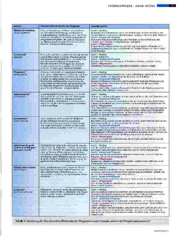 Vorschauseite 4: Das AACN Synergy Model