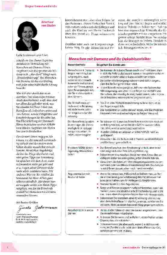 Vorschauseite 2: Expertenstandard Dekubitus-prophylaxe