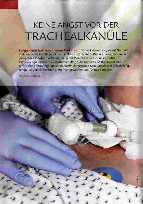 Vorschauseite 1: KEINE ANGST VOR DER FRACHEALKANULE