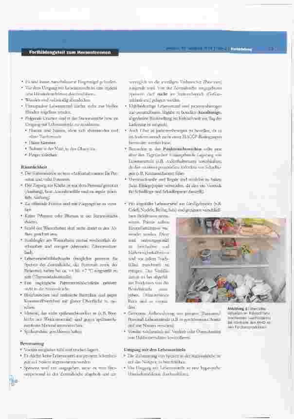Vorschauseite 3: Grundlagen zur Lebensmittelhygiene im stationären Bereich der Patientenversorgung