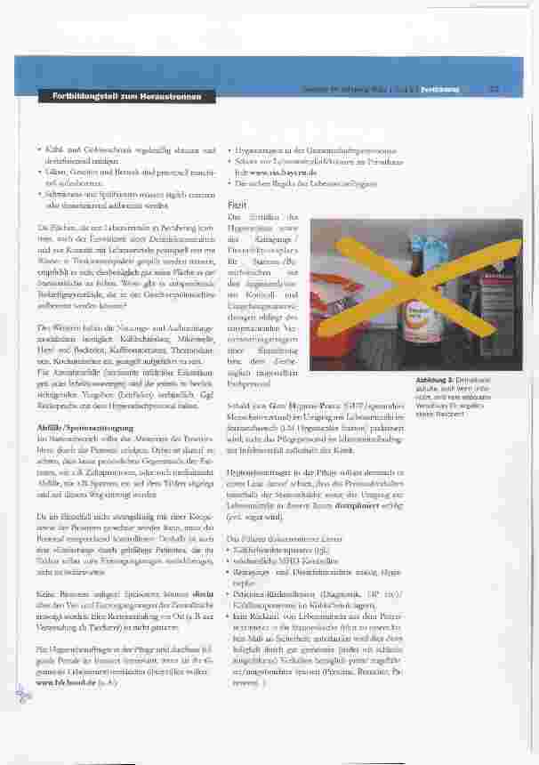 Vorschauseite 5: Grundlagen zur Lebensmittelhygiene im stationären Bereich der Patientenversorgung