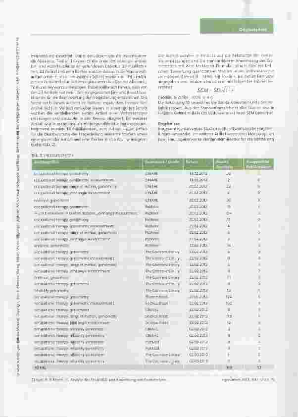 Vorschauseite 4: Analyse der Reliabilität und Anwendung von Goniometern zur Erstellung von Anwendungsempfehlungen für die ergotherapeutische Praxis ein systematischer Review