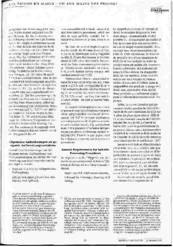 Vorschauseite 3: Inaktivierung und Entfernung von Prionen bei der Aufbereitung von Medizinprodukten Ein Beitrag zur Prüfung und Deklaration geeigneter Verfahren