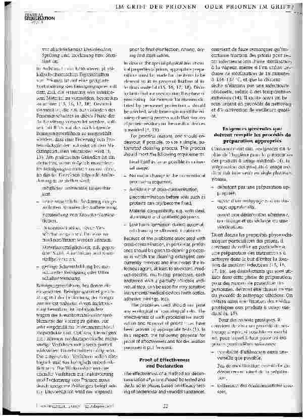Vorschauseite 4: Inaktivierung und Entfernung von Prionen bei der Aufbereitung von Medizinprodukten Ein Beitrag zur Prüfung und Deklaration geeigneter Verfahren