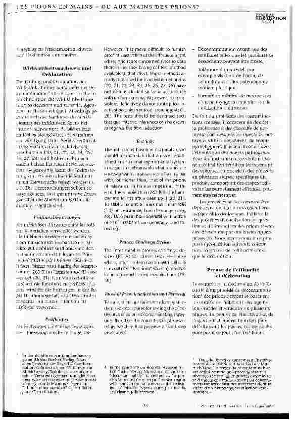 Vorschauseite 5: Inaktivierung und Entfernung von Prionen bei der Aufbereitung von Medizinprodukten Ein Beitrag zur Prüfung und Deklaration geeigneter Verfahren