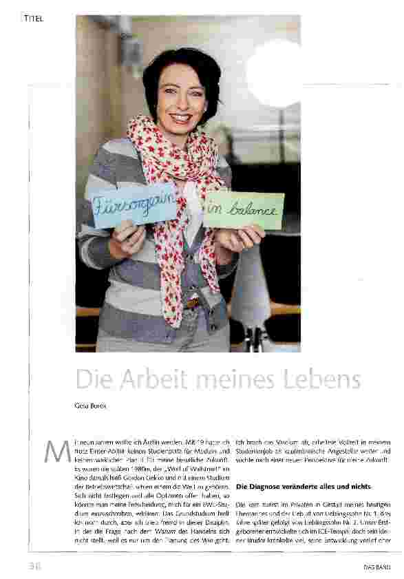 Vorschauseite 1: Die Arbeit meines Lebens