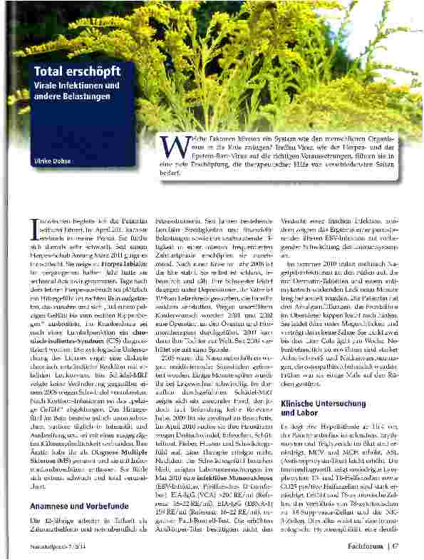 Vorschauseite 1: Total erschöpft