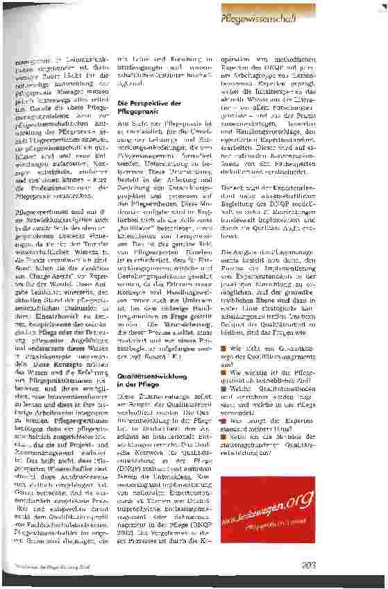 Vorschauseite 3: Management, Wissenschaft und Praxis der Pflege - ein magisches Dreieck?