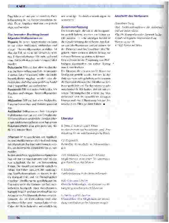 Vorschauseite 2: Erfahrungen mit dem Einsatz von Infusionsfiltern Eine Anleitung für die Praxis