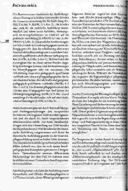 Vorschauseite 2: Neuregelungen Berufsbildung Pflege
