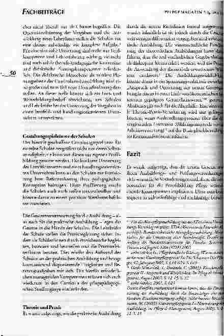 Vorschauseite 6: Neuregelungen Berufsbildung Pflege