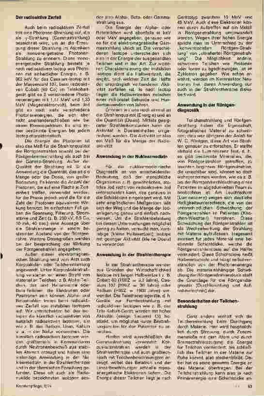 Vorschauseite 2: Physikalische Grundlagen der in der Medizin verwendeten energiereichen Strahlen