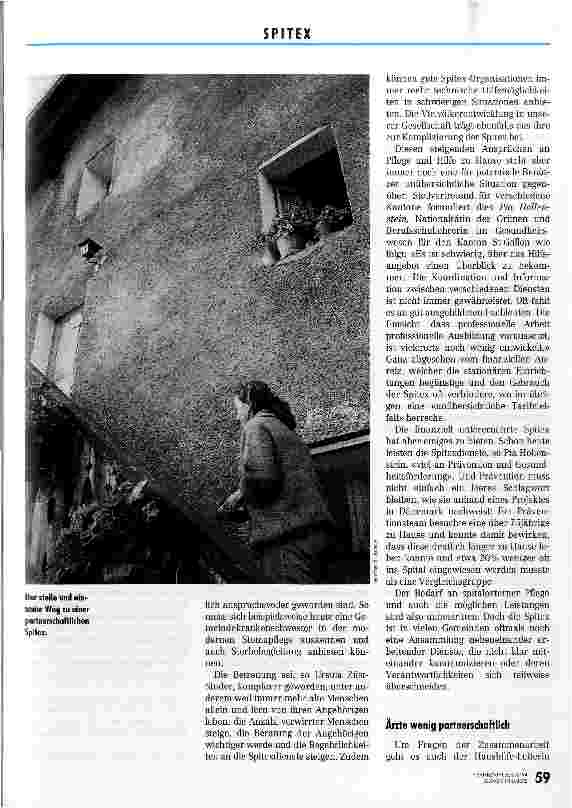 Vorschauseite 2: Zusammenarbeit in der Spitex: Ein Dauerthema Fachtagung Hilfe und Pflege zu Hause