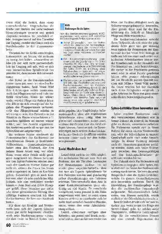 Vorschauseite 3: Zusammenarbeit in der Spitex: Ein Dauerthema Fachtagung Hilfe und Pflege zu Hause